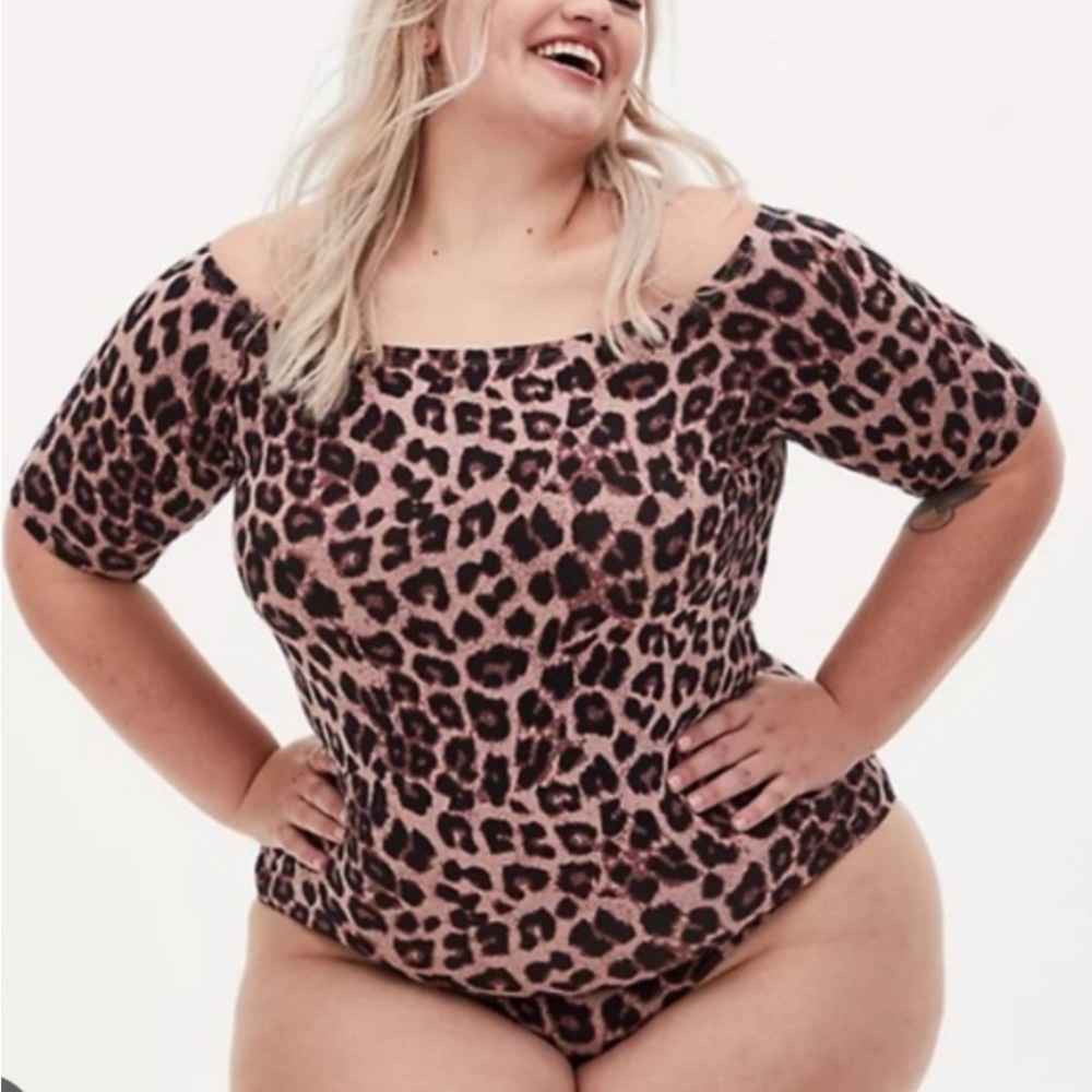Torrid Leopard Print Bodysuit